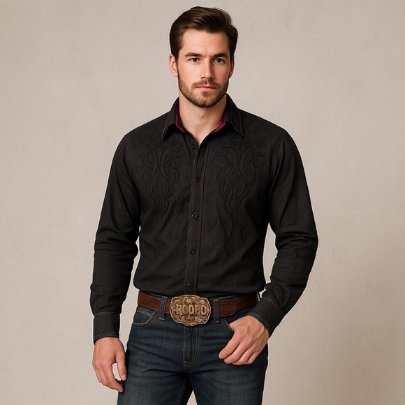 Roar design for Buckle men’s western shirt medium - Picture 1 of 6